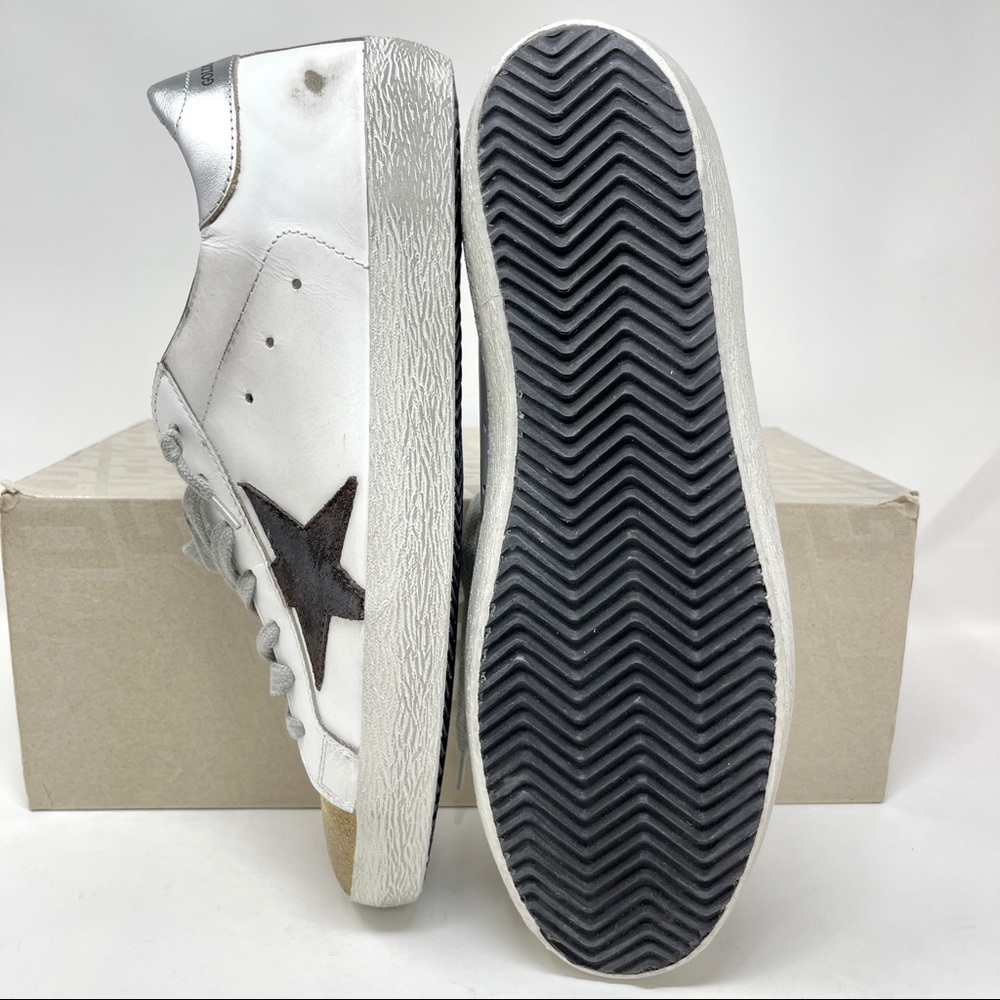 Golden Goose Superstar Men Classic White Leather Sneakers Laminated US 9 EU 42 - Picture 7 of 10
